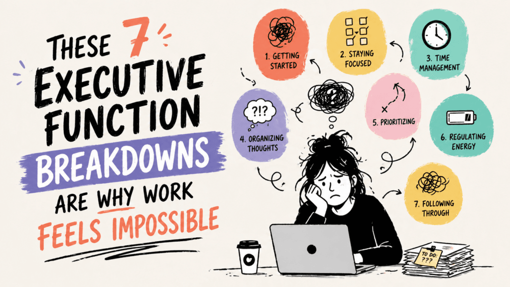 These 7 Executive Function Breakdowns Are Why Work Feels Impossible