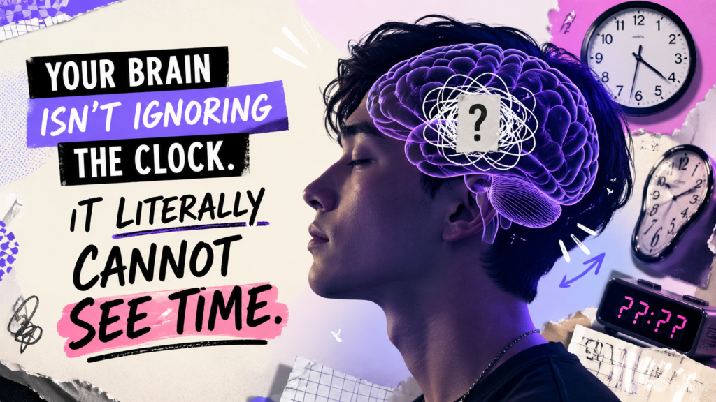 Your Brain Isn’t Ignoring the Clock. It Literally Cannot See Time.