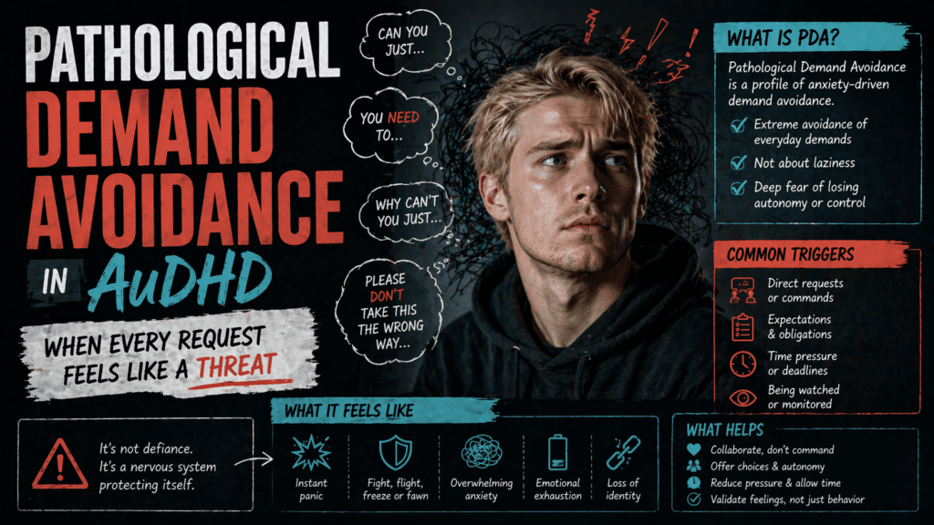 Pathological Demand Avoidance in AuDHD: When Every Request Feels Like a Threat