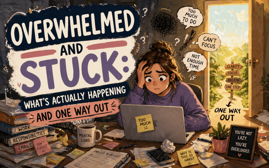 Overwhelmed and Stuck: What's Actually Happening and One Way Out