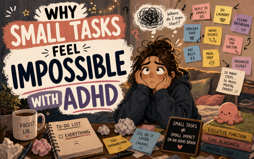 Why Small Tasks Feel Impossible With ADHD