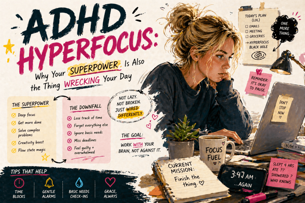 ADHD Hyperfocus: Why Your Superpower Is Also the Thing Wrecking Your Day