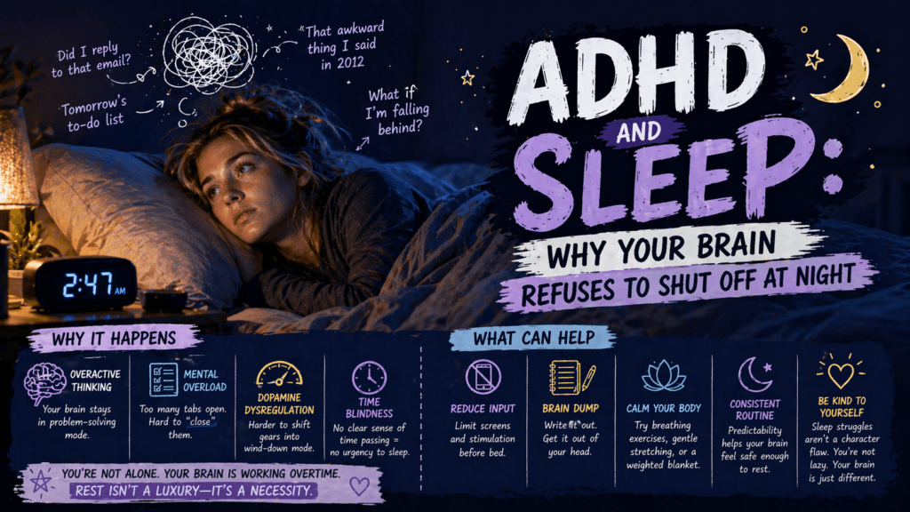 ADHD and Sleep: Why Your Brain Refuses to Shut Off at Night