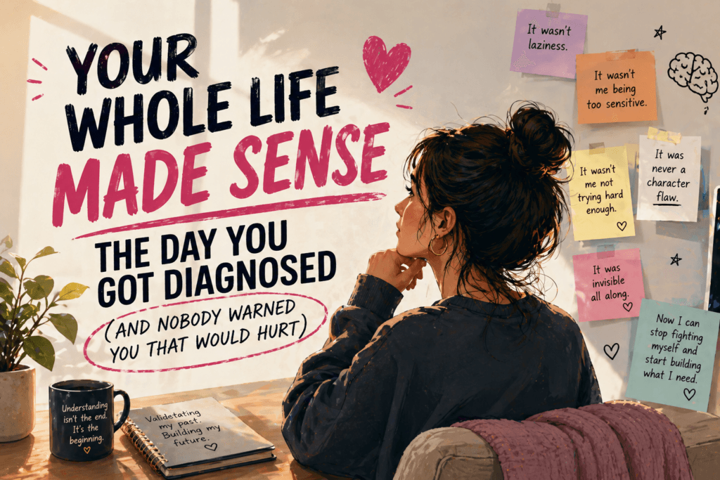 Your Whole Life Made Sense the Day You Got Diagnosed (And Nobody Warned You That Would Hurt)