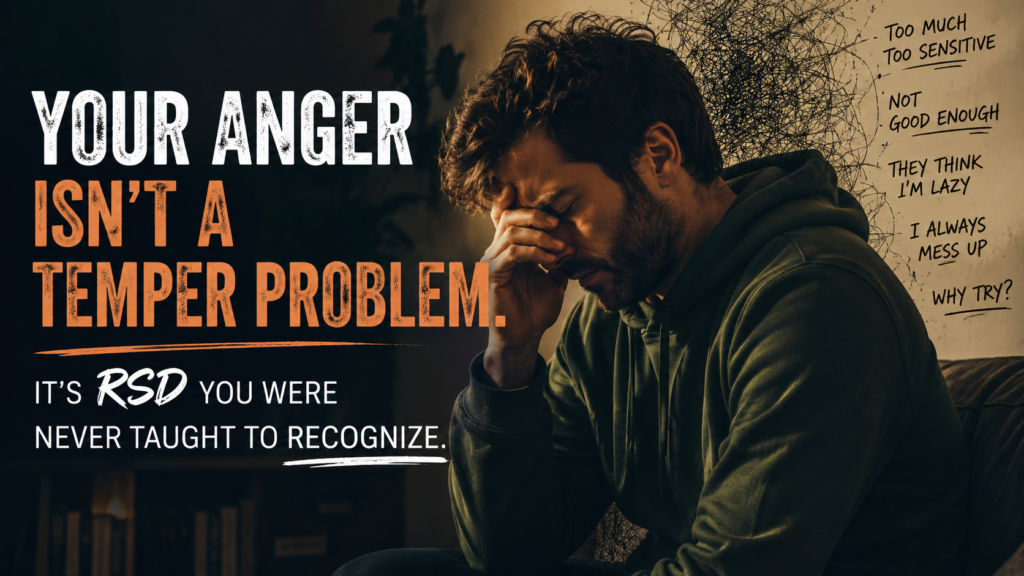 Your Anger Isn’t a Temper Problem. It’s RSD You Were Never Taught to Recognize.