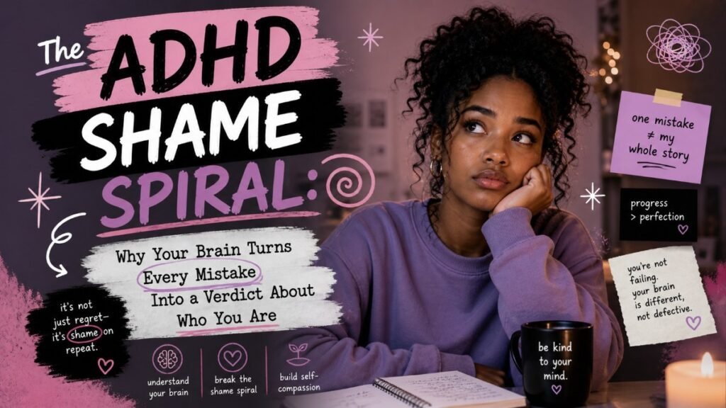 The ADHD Shame Spiral: Why Your Brain Turns Every Mistake Into a Verdict About Who You Are