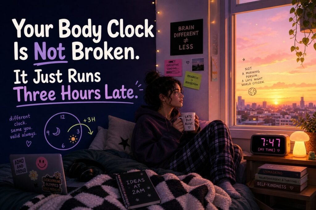 Your Body Clock Is Not Broken. It Just Runs Three Hours Late.