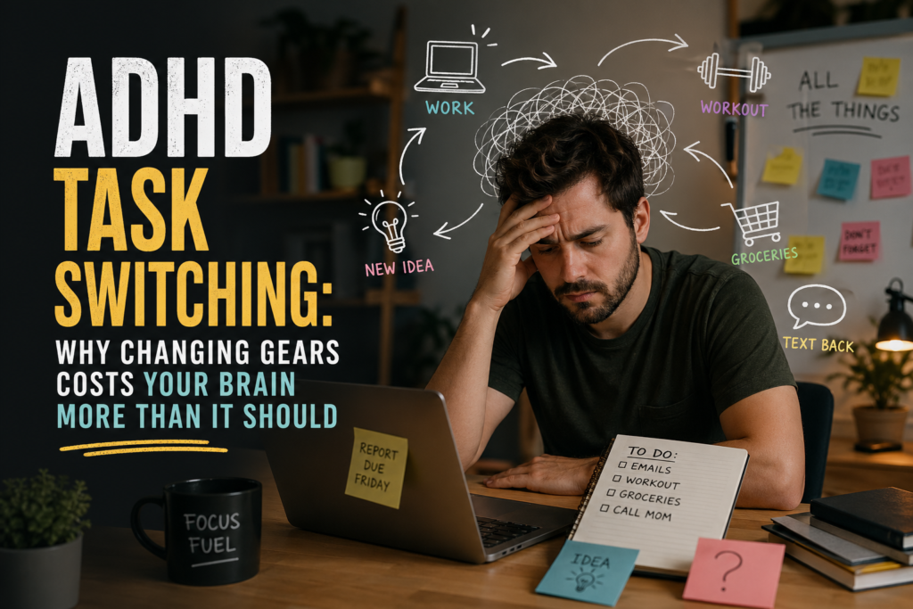 ADHD Task Switching: Why Changing Gears Costs Your Brain More Than It Should