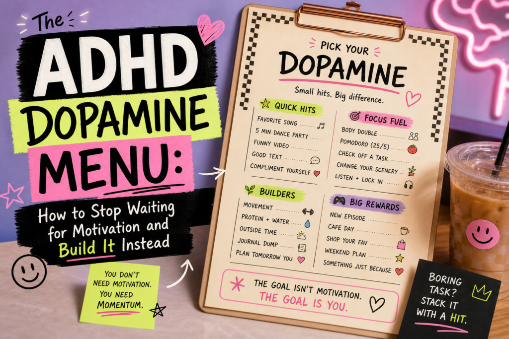 The ADHD Dopamine Menu: How to Stop Waiting for Motivation and Build It Instead
