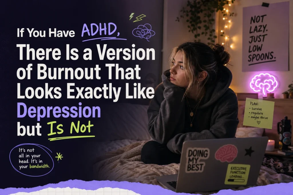 If You Have ADHD, There Is a Version of Burnout That Looks Exactly Like Depression but Is Not