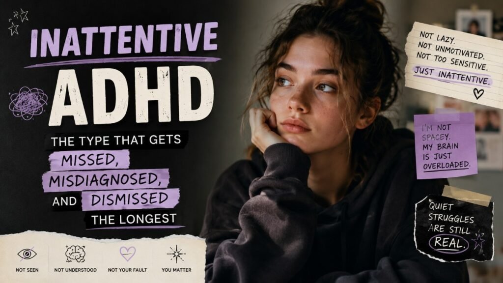 Inattentive ADHD: The Type That Gets Missed, Misdiagnosed, and Dismissed the Longest