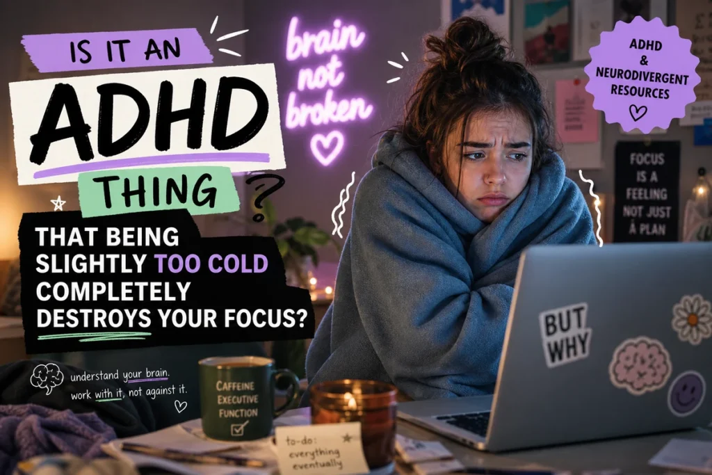Is It an ADHD Thing That Being Slightly Too Cold Completely Destroys Your Focus?