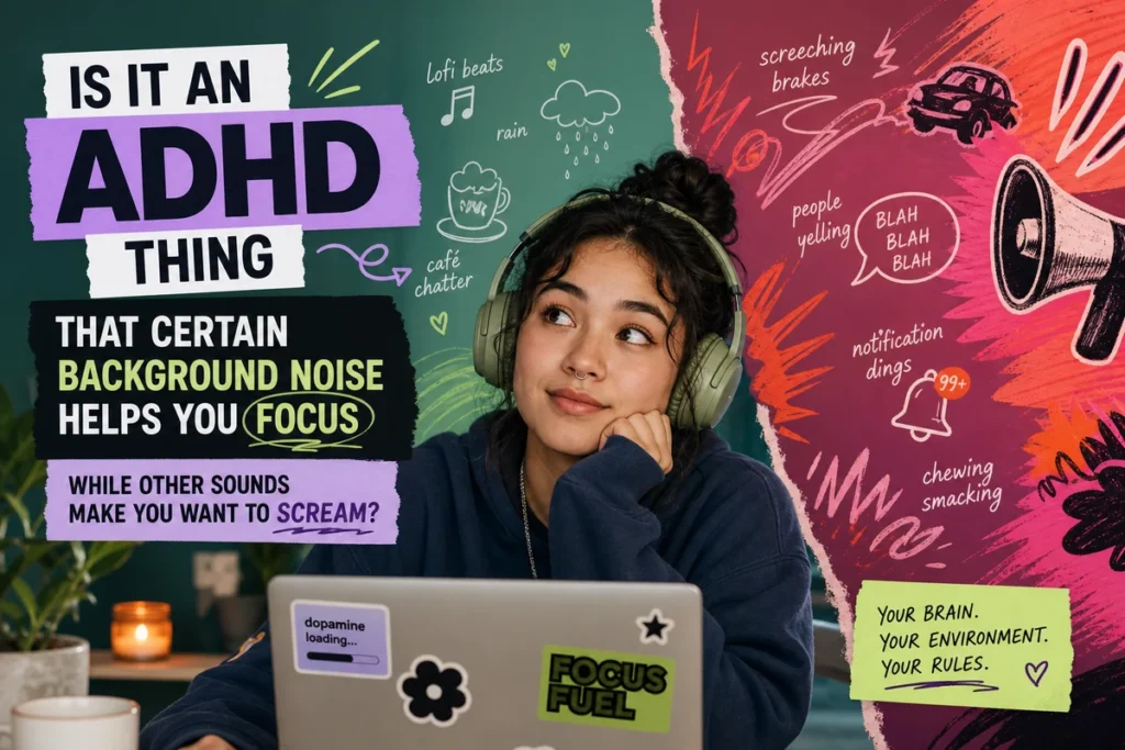 Is It an ADHD Thing That Certain Background Noise Helps You Focus While Other Sounds Make You Want to Scream?