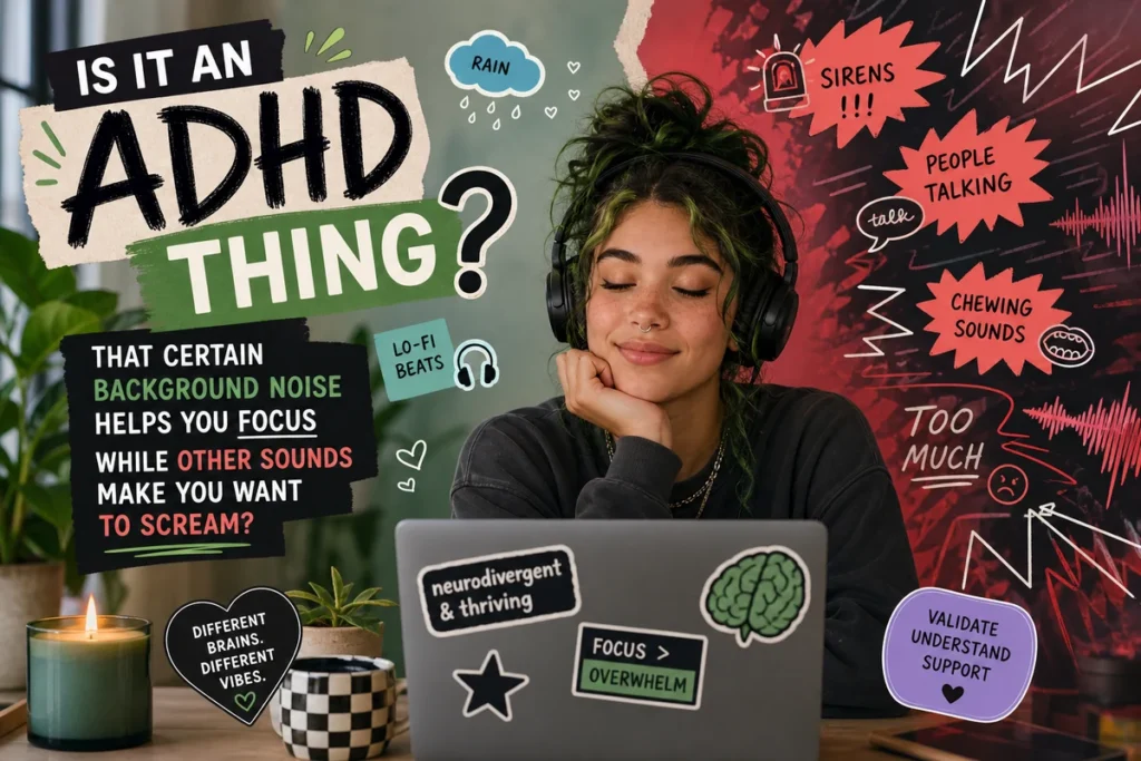 Is It an ADHD Thing That Certain Background Noise Helps You Focus While Other Sounds Make You Want to Scream?