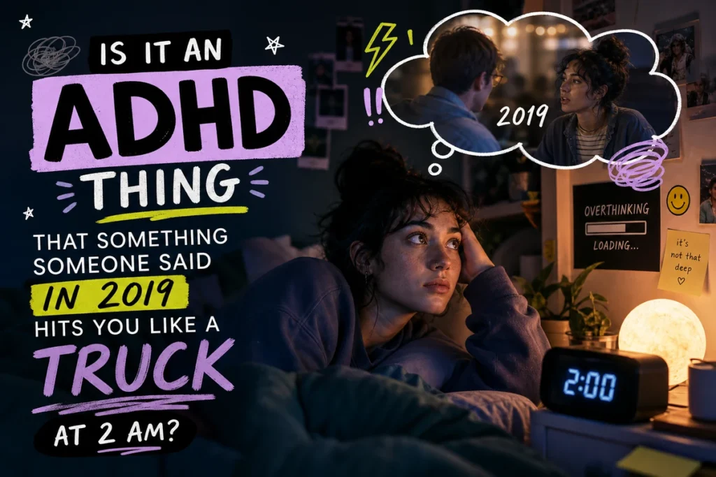 Is It an ADHD Thing That Something Someone Said in 2019 Hits You Like a Truck at 2 AM?