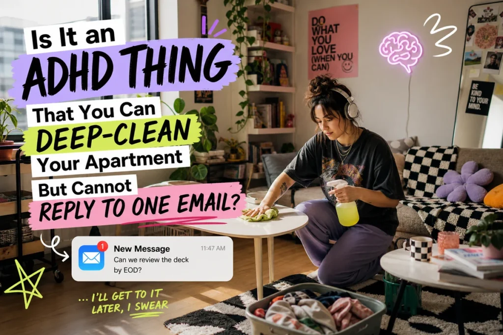 Is It an ADHD Thing That You Can Deep-Clean Your Apartment But Cannot Reply to One Email?