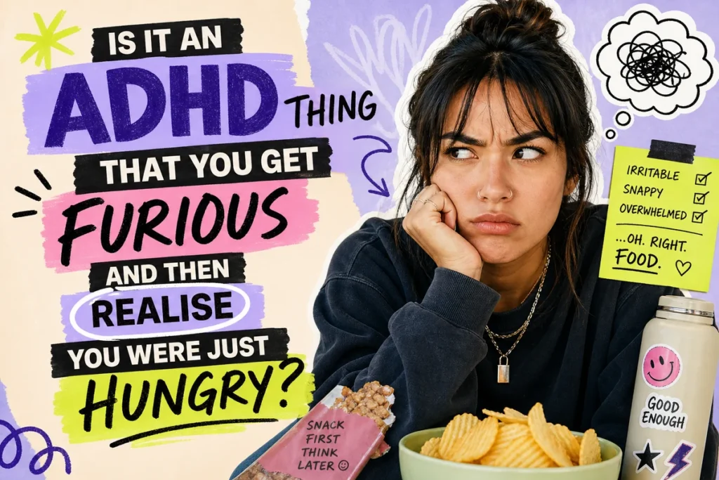 Is It an ADHD Thing That You Get Furious and Then Realise You Were Just Hungry?