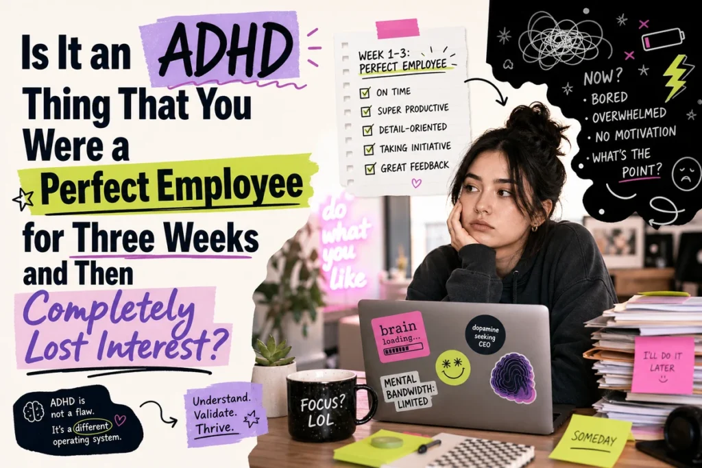 Is It an ADHD Thing That You Were a Perfect Employee for Three Weeks and Then Completely Lost Interest?