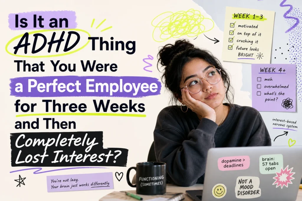 Is It an ADHD Thing That You Were a Perfect Employee for Three Weeks and Then Completely Lost Interest?
