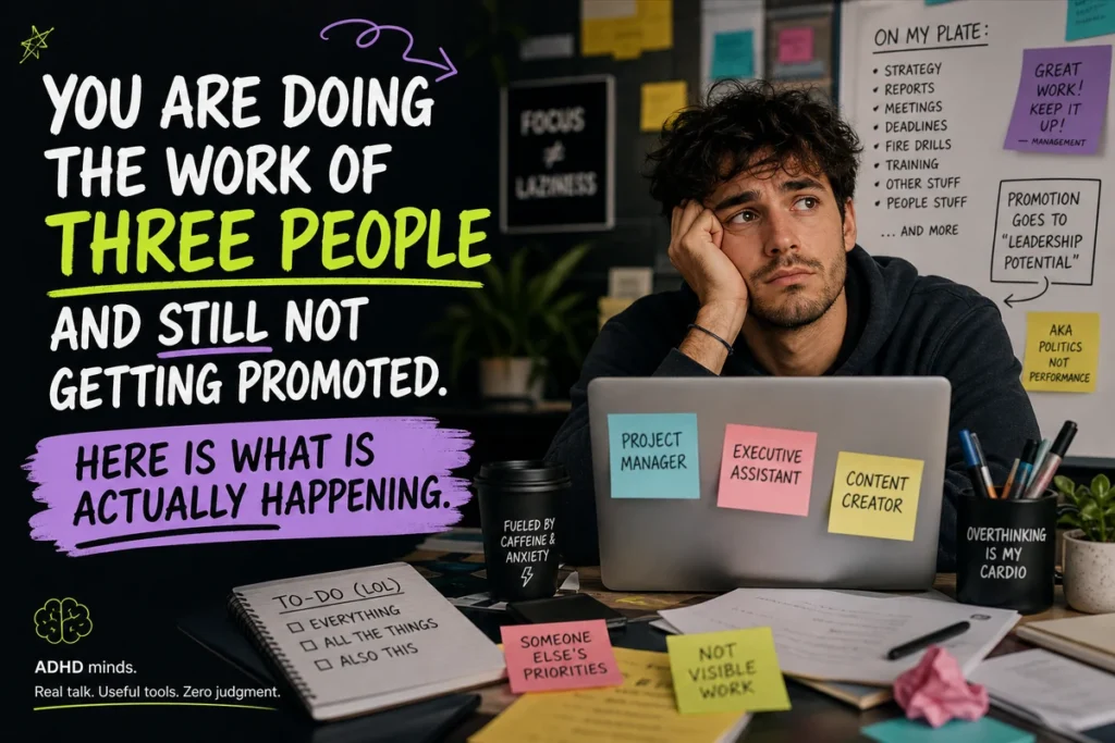 You Are Doing the Work of Three People and Still Not Getting Promoted. Here Is What Is Actually Happening.