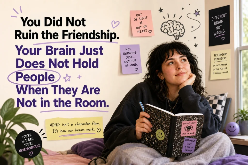 You Did Not Ruin the Friendship. Your Brain Just Does Not Hold People When They Are Not in the Room.