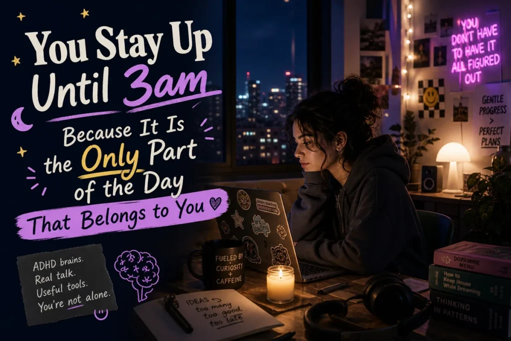You Stay Up Until 3am Because It Is the Only Part of the Day That Belongs to You