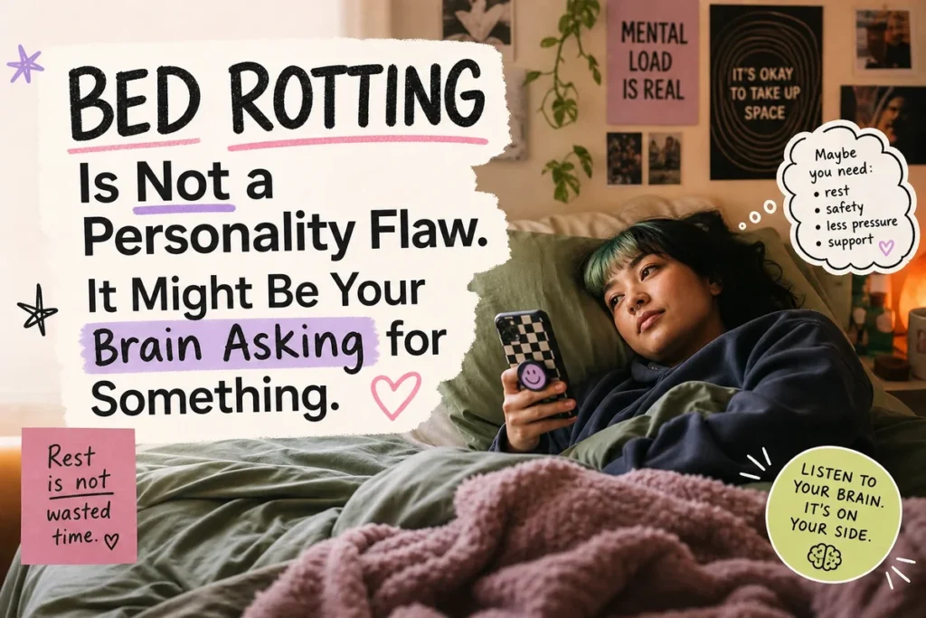 Bed Rotting Is Not a Personality Flaw. It Might Be Your Brain Asking for Something.