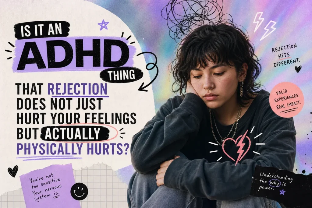 Is It an ADHD Thing That Rejection Does Not Just Hurt Your Feelings but Actually Physically Hurts?