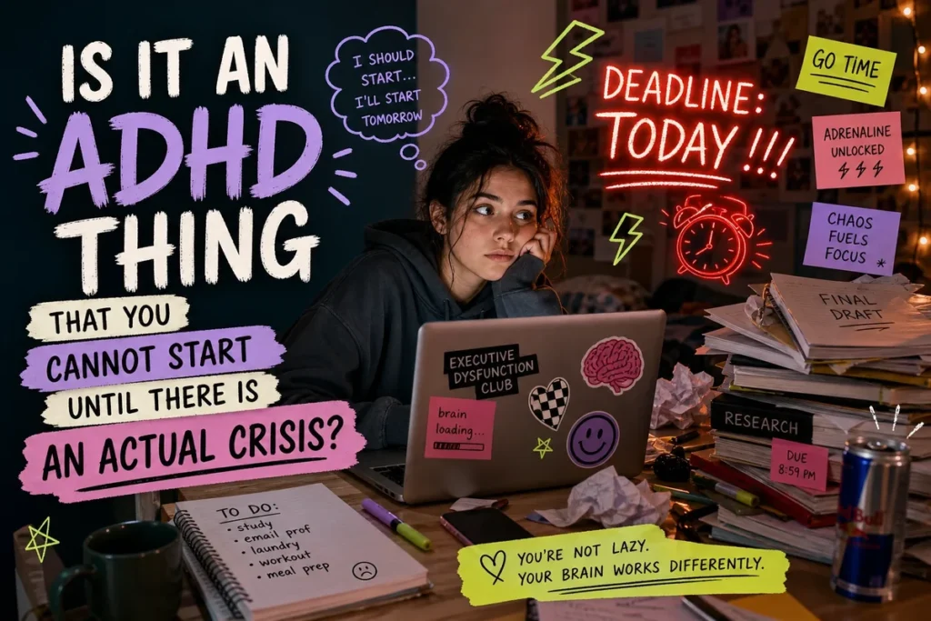 Is It an ADHD Thing That You Cannot Start Until There Is an Actual Crisis?