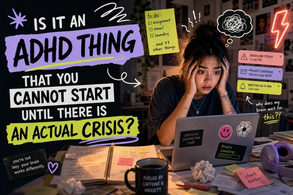 Is It an ADHD Thing That You Cannot Start Until There Is an Actual Crisis?