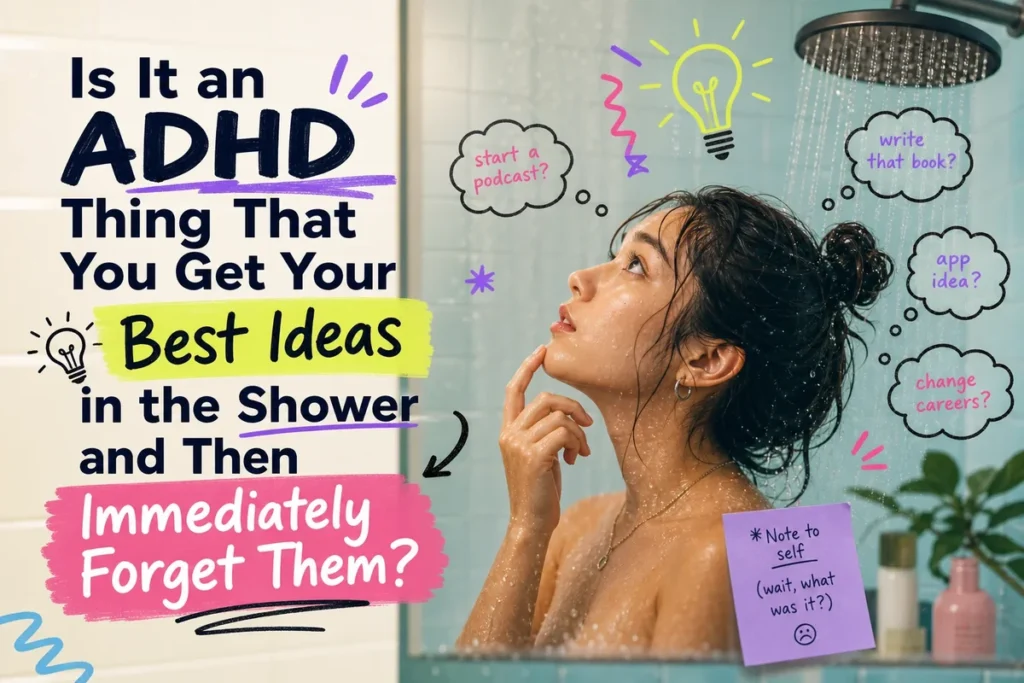 Is It an ADHD Thing That You Get Your Best Ideas in the Shower and Then Immediately Forget Them?
