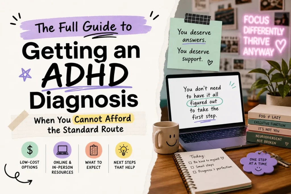 The Full Guide to Getting an ADHD Diagnosis When You Cannot Afford the Standard Route