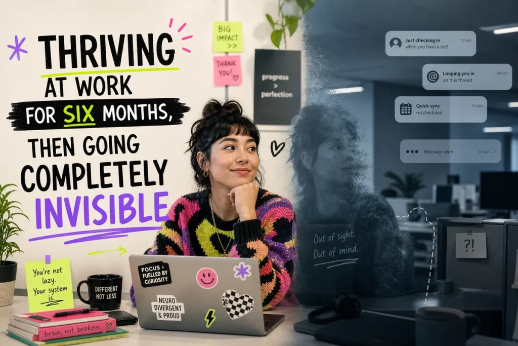 Thriving at Work for Six Months, Then Going Completely Invisible