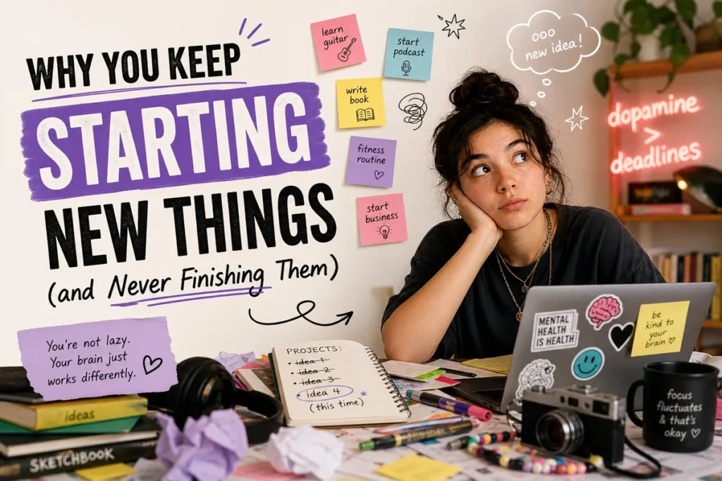 Why You Keep Starting New Things (and Never Finishing Them)
