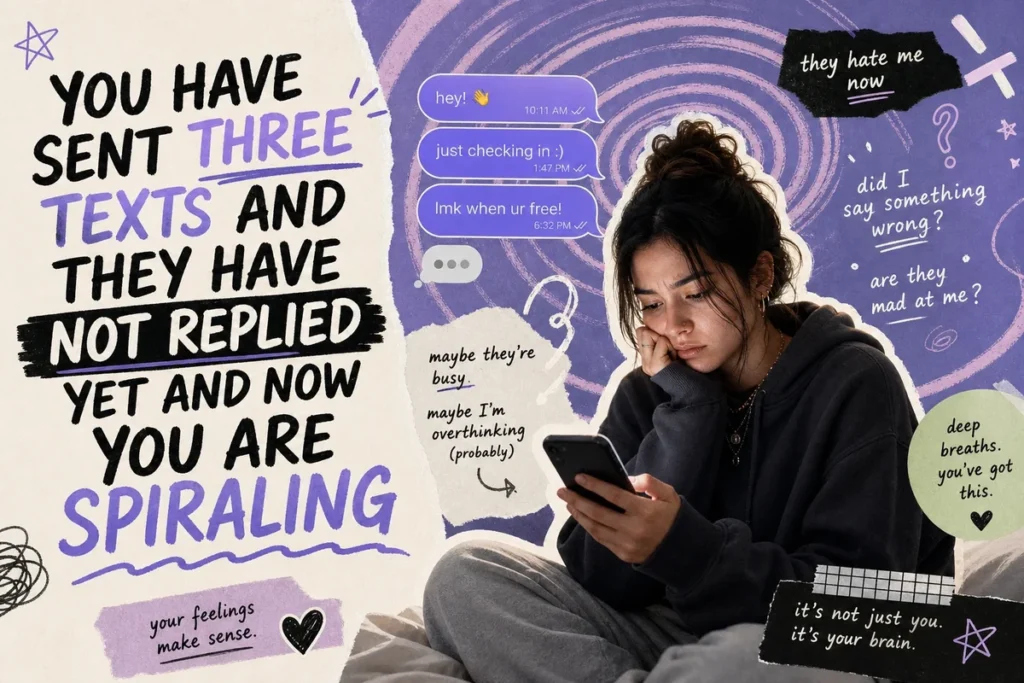 You Have Sent Three Texts and They Have Not Replied Yet and Now You Are Spiraling