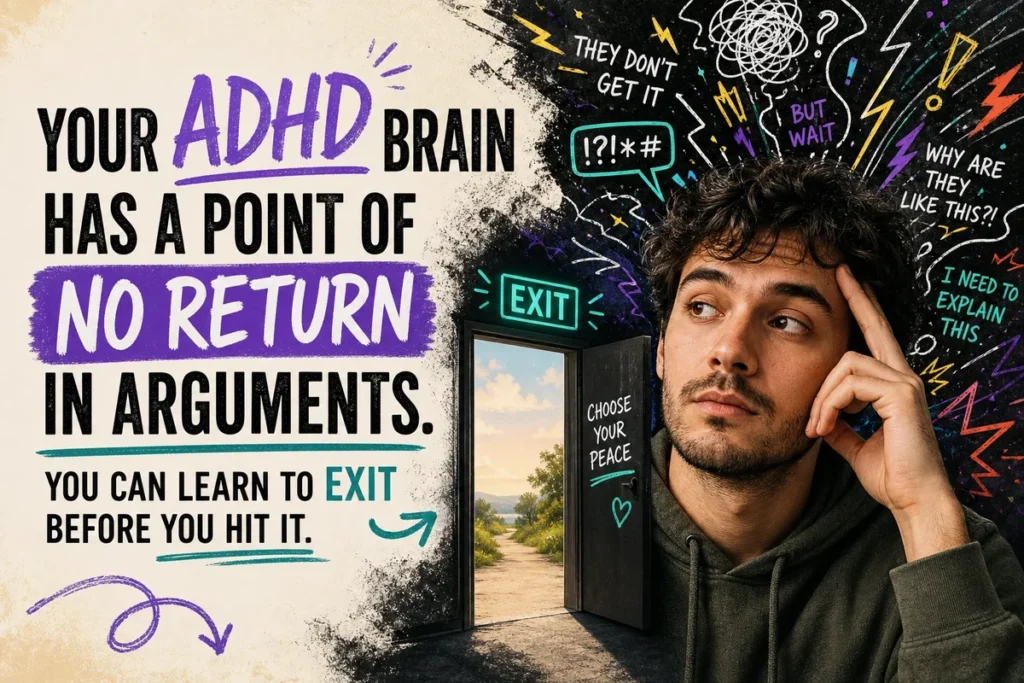 Your ADHD Brain Has a Point of No Return in Arguments. You Can Learn to Exit Before You Hit It.