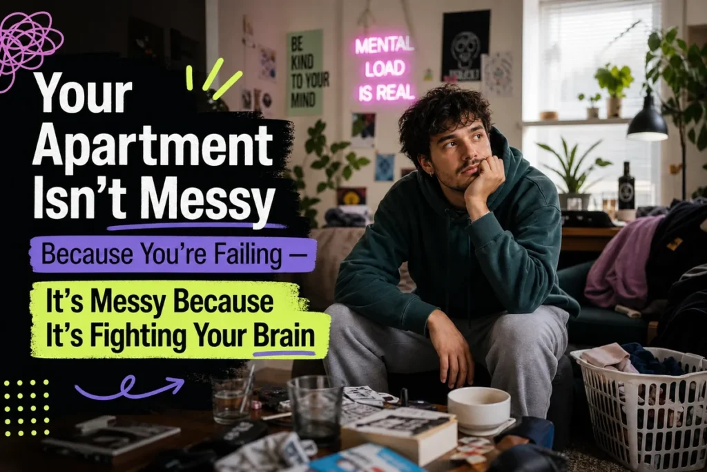 Your Apartment Isn’t Messy Because You’re Failing — It’s Messy Because It’s Fighting Your Brain