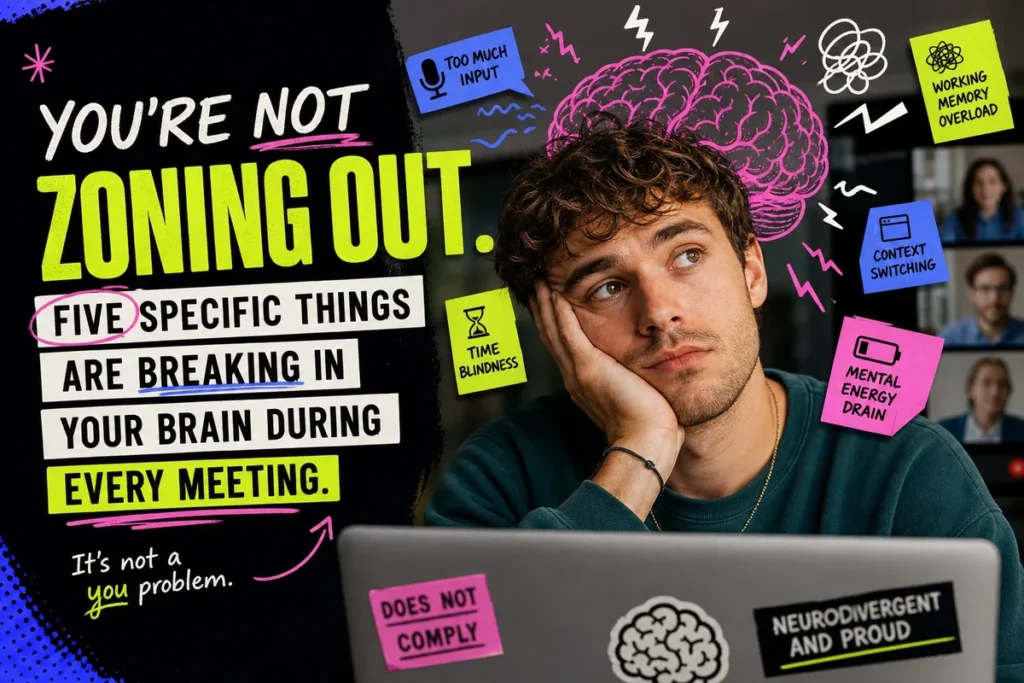 You’re Not Zoning Out. Five Specific Things Are Breaking in Your Brain During Every Meeting.