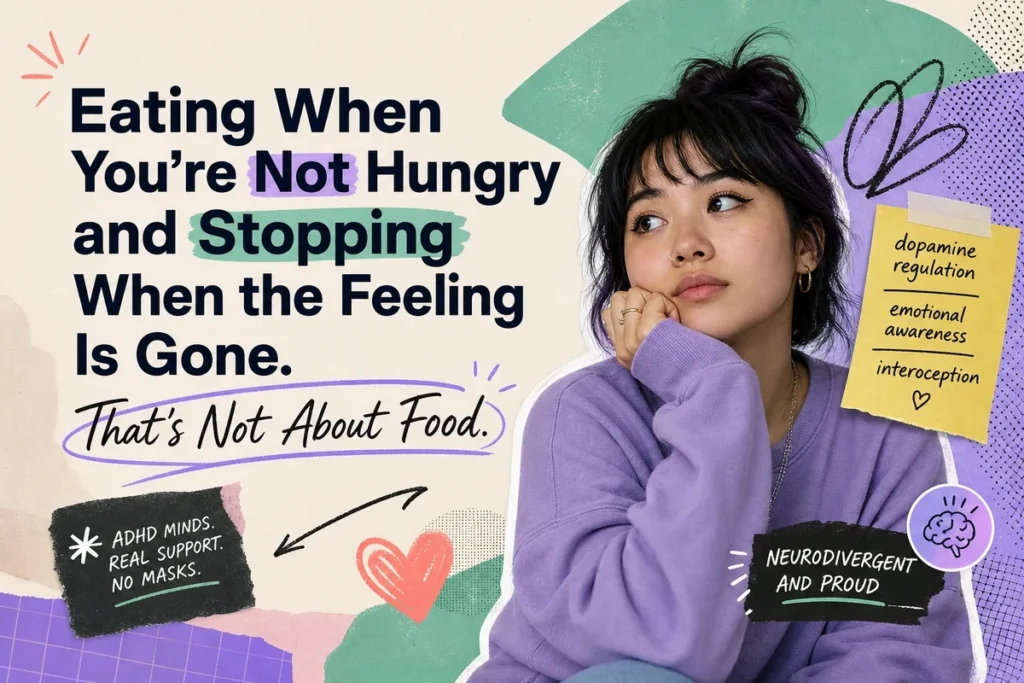 Eating When You're Not Hungry and Stopping When the Feeling Is Gone. That's Not About Food.