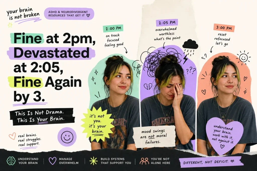 Fine at 2pm, Devastated at 2:05, Fine Again by 3. This Is Not Drama. This Is Your Brain.