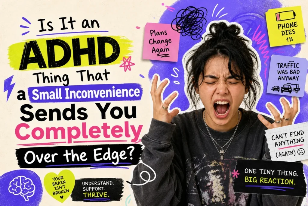 Is It an ADHD Thing That a Small Inconvenience Sends You Completely Over the Edge?