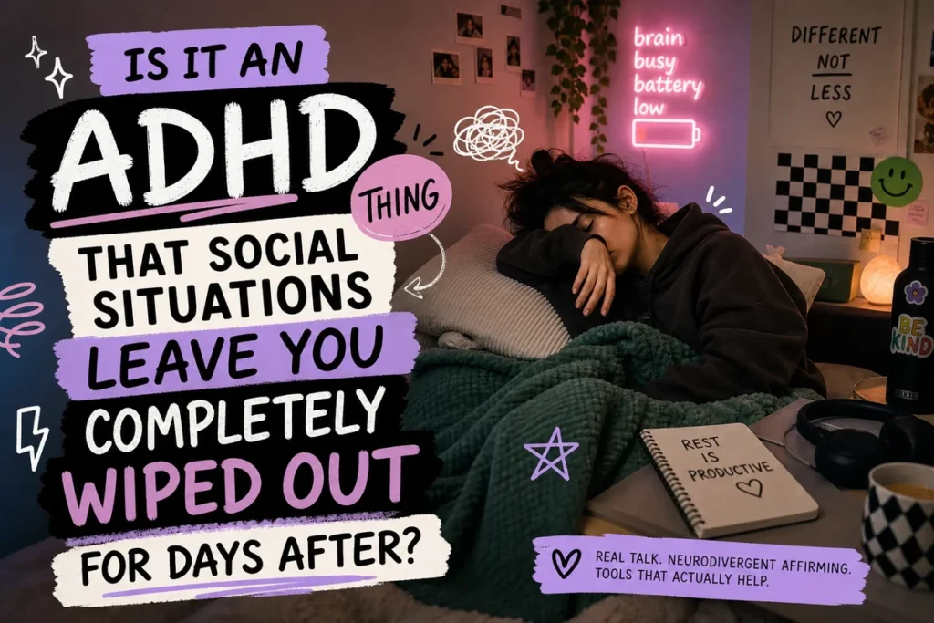 Is It an ADHD Thing That Social Situations Leave You Completely Wiped Out for Days After?