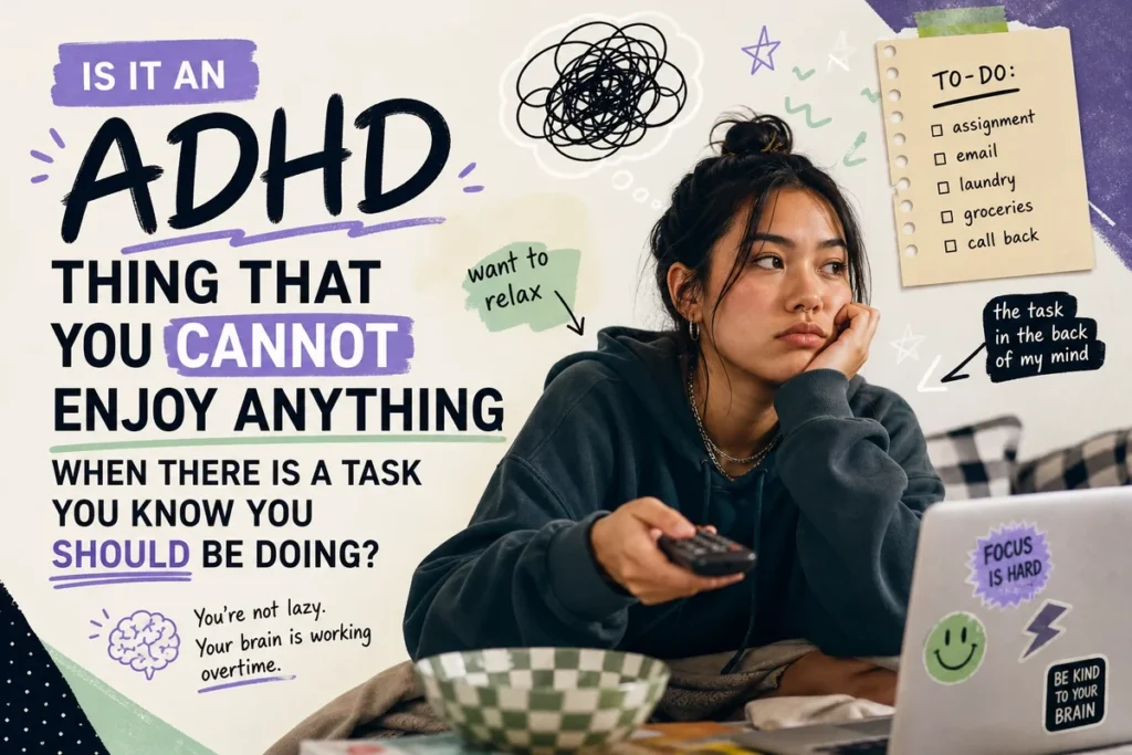 Is It an ADHD Thing That You Cannot Enjoy Anything When There Is a Task You Know You Should Be Doing?