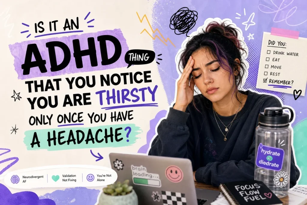 Is It an ADHD Thing That You Notice You Are Thirsty Only Once You Have a Headache?