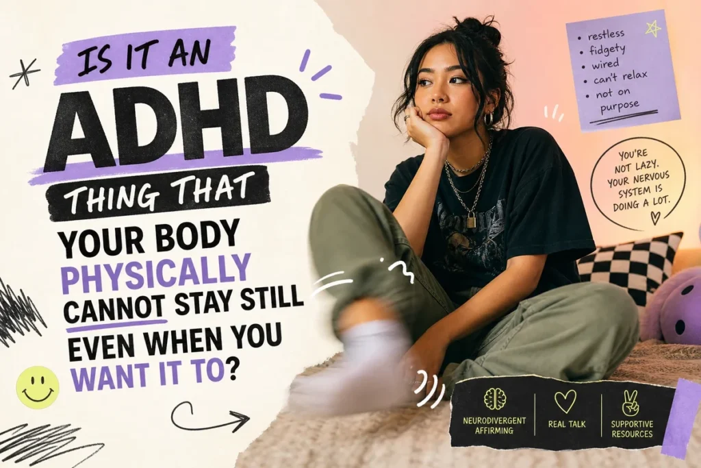 Is It an ADHD Thing That Your Body Physically Cannot Stay Still Even When You Want It To?