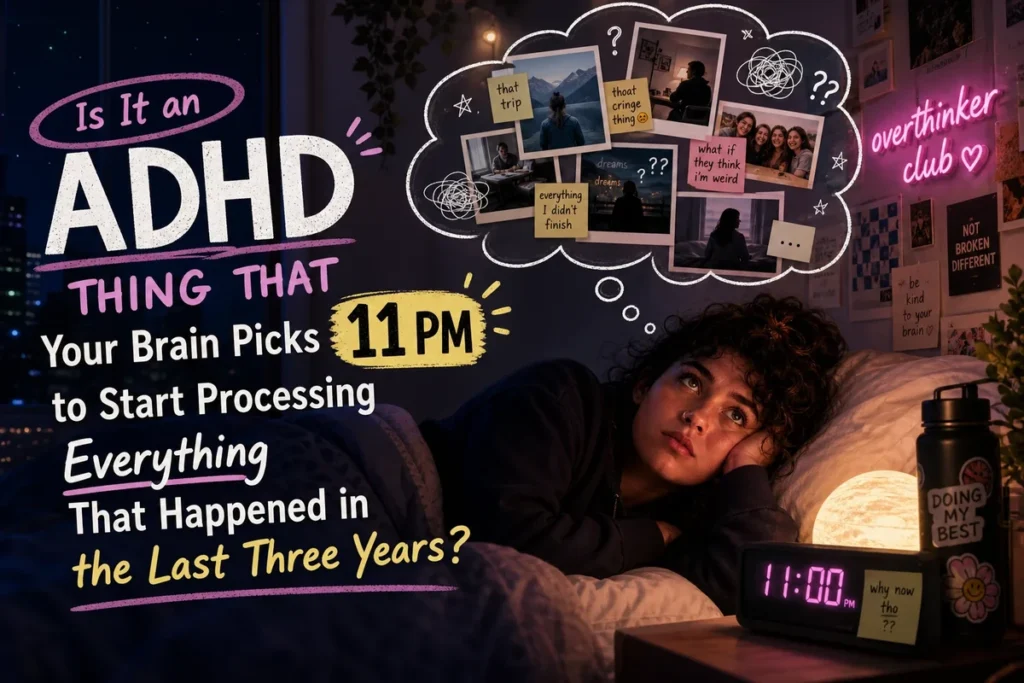 Is It an ADHD Thing That Your Brain Picks 11 PM to Start Processing Everything That Happened in the Last Three Years?