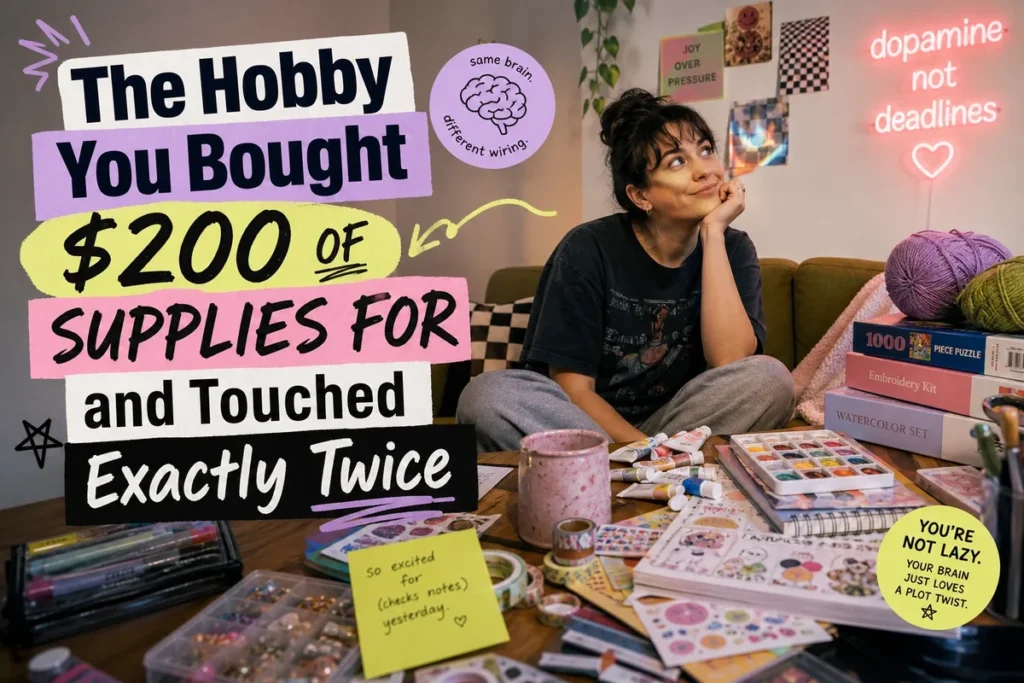 The Hobby You Bought $200 of Supplies For and Touched Exactly Twice