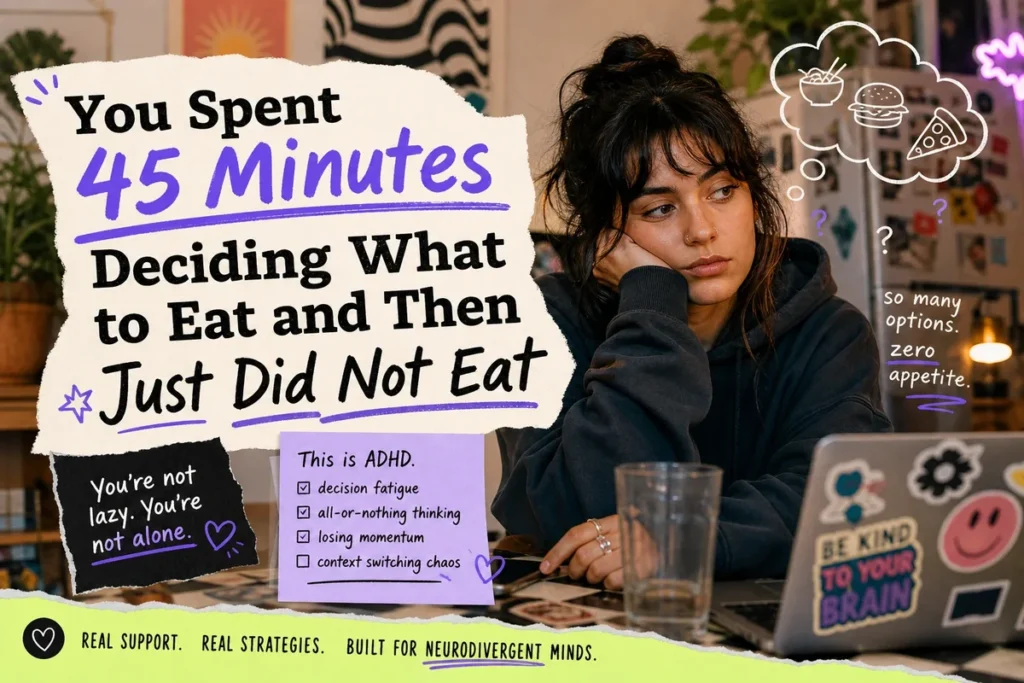 You Spent 45 Minutes Deciding What to Eat and Then Just Did Not Eat