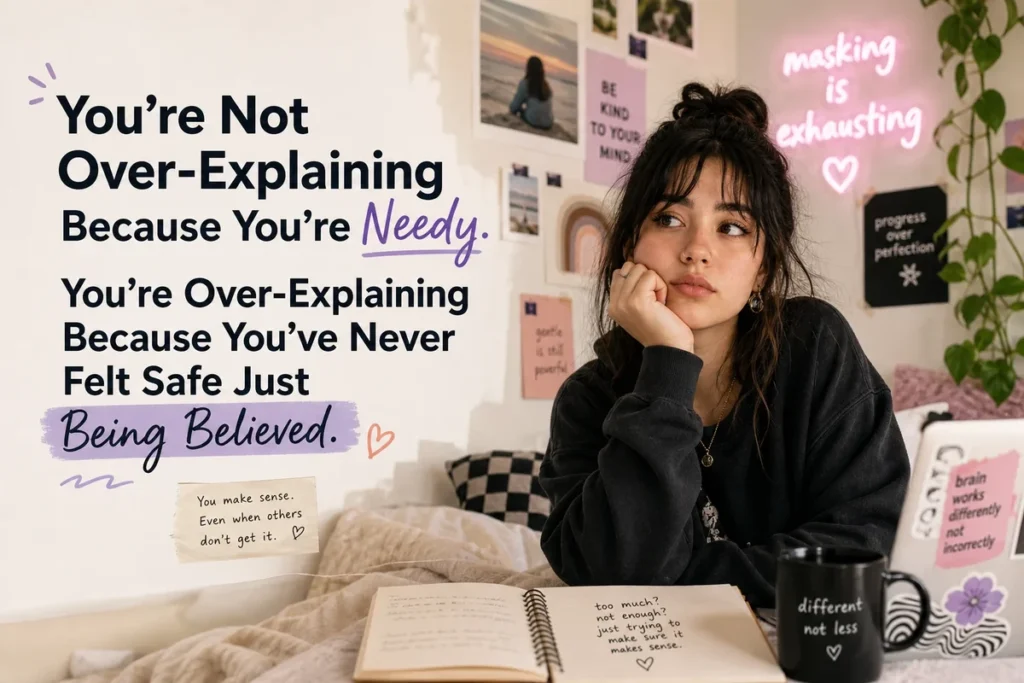 You’re Not Over-Explaining Because You’re Needy. You’re Over-Explaining Because You’ve Never Felt Safe Just Being Believed.
