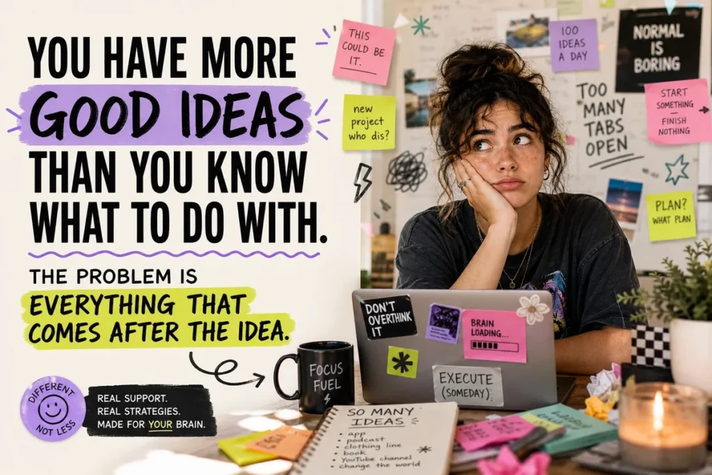 You Have More Good Ideas Than You Know What to Do With. The Problem Is Everything That Comes After the Idea.